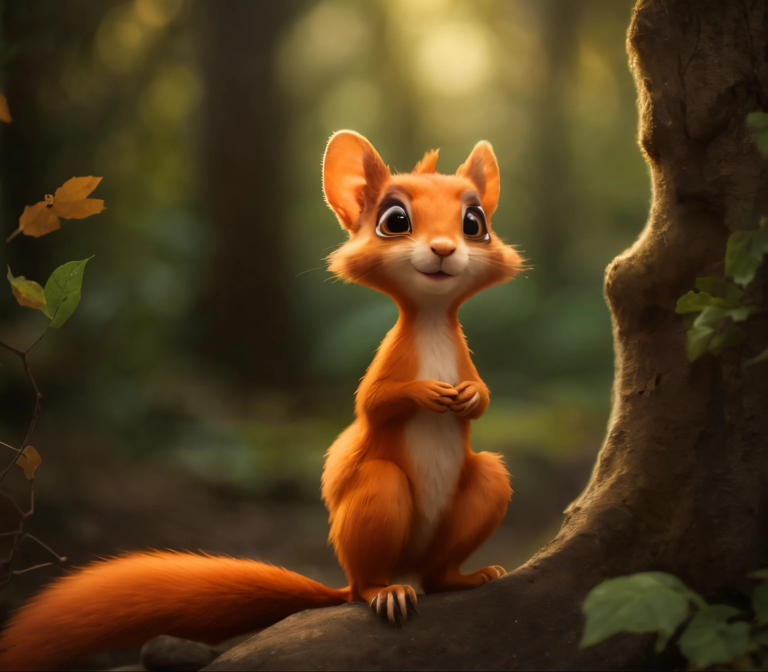 真实感, Realism, Squirrel, tmasterpiece, Brad Jongsan walks in the jungle (Night of the Fireflies), (higly detailed: 1 1), rough face, natural skin, hiquality, NSFW, pretty eyes, (Detailed face and eyes), (s face: 1 2), tumult, Complementary, real-photo, ..PSD, Lightweight Film Photography, sharp-focus, contrast lighting, Detail Skin, high resolution 8k, Crazy detailing, Realistic, professional photo of a, 8K UHD, dslr, soft light,  hiquality, film grains, Fujifilm XT3