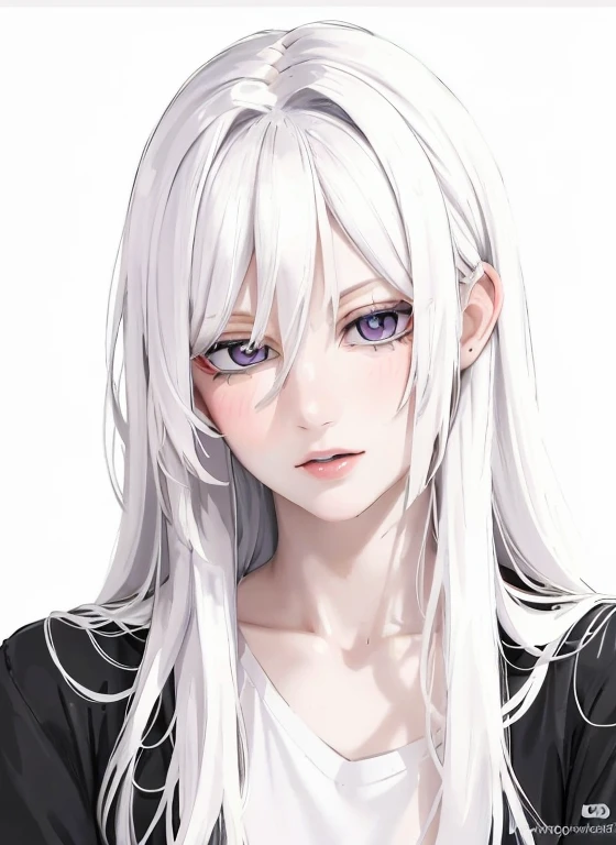 (best quality,4k,8k,highres,masterpiece:1.2),ultra-detailed,realistic:1.37,close-up portrait of a person wearing a jacket and necklace, detailed facial features, intense gaze, flawless skin, captivating eyes, perfect jawline, shiny necklace, charming androgynous humanoid, vibrant colors, anime style, handsome anime character, confident and stylish pose, impeccable fashion sense, eye-catching hairstyle, intricate design, detailed shading, created using jewelry elements.