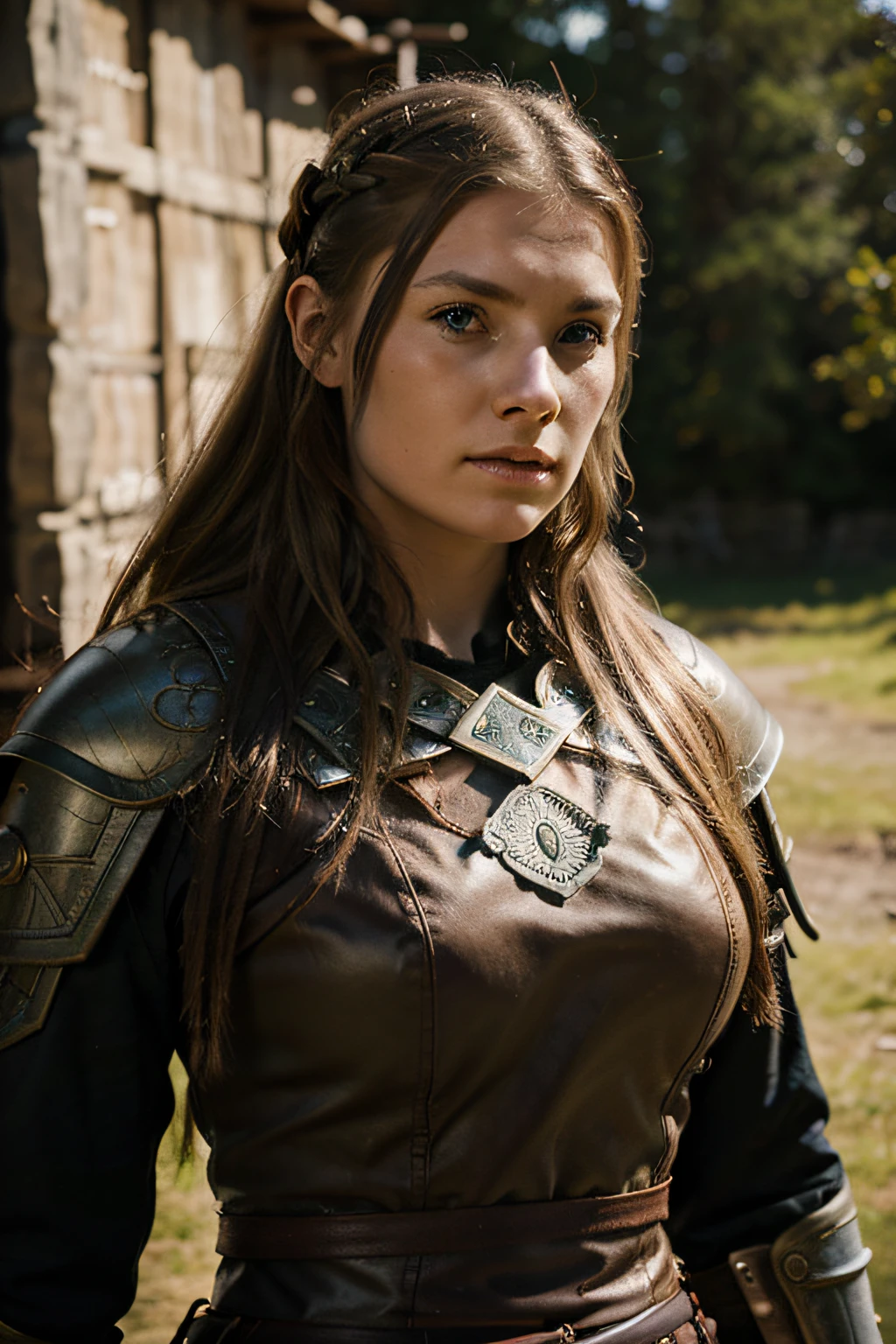 Female viking warrior realistic phote taken with Nikon d800