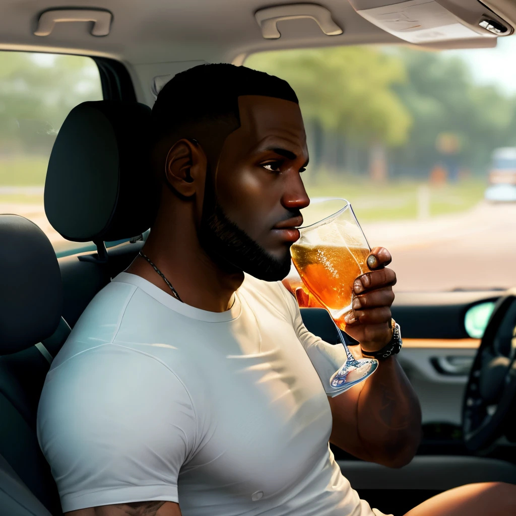 lebron drinking while driving