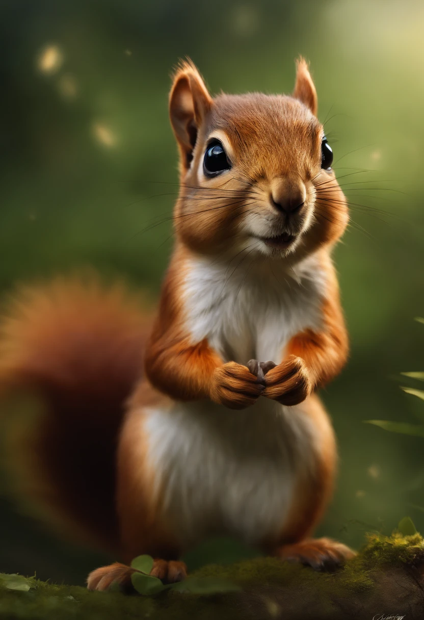 (CBZBB:1.25), ((Squirrel)),Zhkute, Small, baby, Beautiful, Fantasy art, deviant art, trending artstation, Digital Art, Detailed, Realistic, humanoid, character, tiny, Cinematic shot, cinematic portrait of a squirrel, cute character, looks like an anteater,真实感, Realism, tmasterpiece, Brad Jongsan walks in the jungle (Night of the Fireflies), (higly detailed: 1 1), rough face, natural skin, hiquality, NSFW, pretty eyes, (Detailed face and eyes), (s face: 1 2), tumult, Complementary, real-photo, ..PSD, Lightweight Film Photography, sharp-focus, contrast lighting, Detail Skin, high resolution 8k, Crazy detailing, Realistic, professional photo of a, 8K UHD, dslr, soft light, hiquality, film grains, Fujifilm XT3, dark fantasy style,