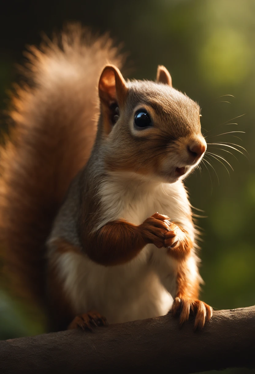 (CBZBB:1.25), ((gremlin-like squirrel)),Zhkute, Small, baby, Beautiful, Fantasy art, deviant art, trending artstation, Digital Art, Detailed, Realistic, humanoid, character, tiny, Cinematic shot, cinematic portrait of a squirrel, cute character, looks like an anteater,真实感, Realism, tmasterpiece, Brad Jongsan walks in the jungle (Night of the Fireflies), (higly detailed: 1 1), rough face, natural skin, hiquality, NSFW, pretty eyes, (Detailed face and eyes), (s face: 1 2), tumult, Complementary, real-photo, ...PSD, Lightweight Film Photography, sharp-focus, contrast lighting, Detail Skin, high resolution 8k, Crazy detailing, Realistic, professional photo of a, 8K UHD, dslr, soft light, hiquality, film grains, Fujifilm XT3,  dark fantasy style,