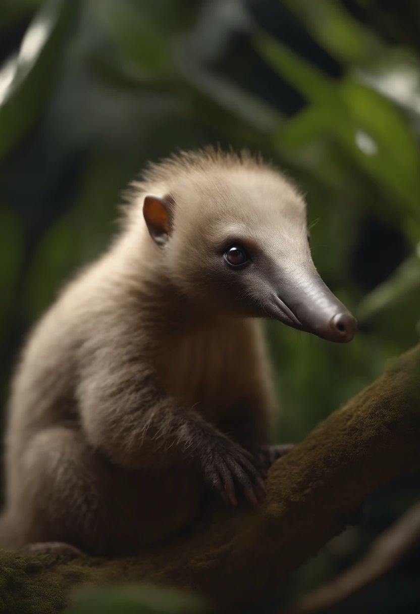 (CBZBB:1.25), ((gremlin-like anteater)),Zhkute, Small, baby, Beautiful, Fantasy art, deviant art, trending artstation, Digital Art, Detailed, Realistic, humanoid, character, tiny, Cinematic shot, cinematic portrait of an anteater style gremlin, cute character, looks like an anteater,真实感, Realism, tmasterpiece, Brad Jongsan walks in the jungle (Night of the Fireflies), (higly detailed: 1 1), rough face, natural skin, hiquality, NSFW, pretty eyes, (Detailed face and eyes), (s face: 1 2), tumult, Complementary, real-photo, ..PSD, Lightweight Film Photography, sharp-focus, contrast lighting, Detail Skin, high resolution 8k, Crazy detailing, Realistic, professional photo of a, 8K UHD, dslr, soft light, hiquality, film grains, Fujifilm XT3