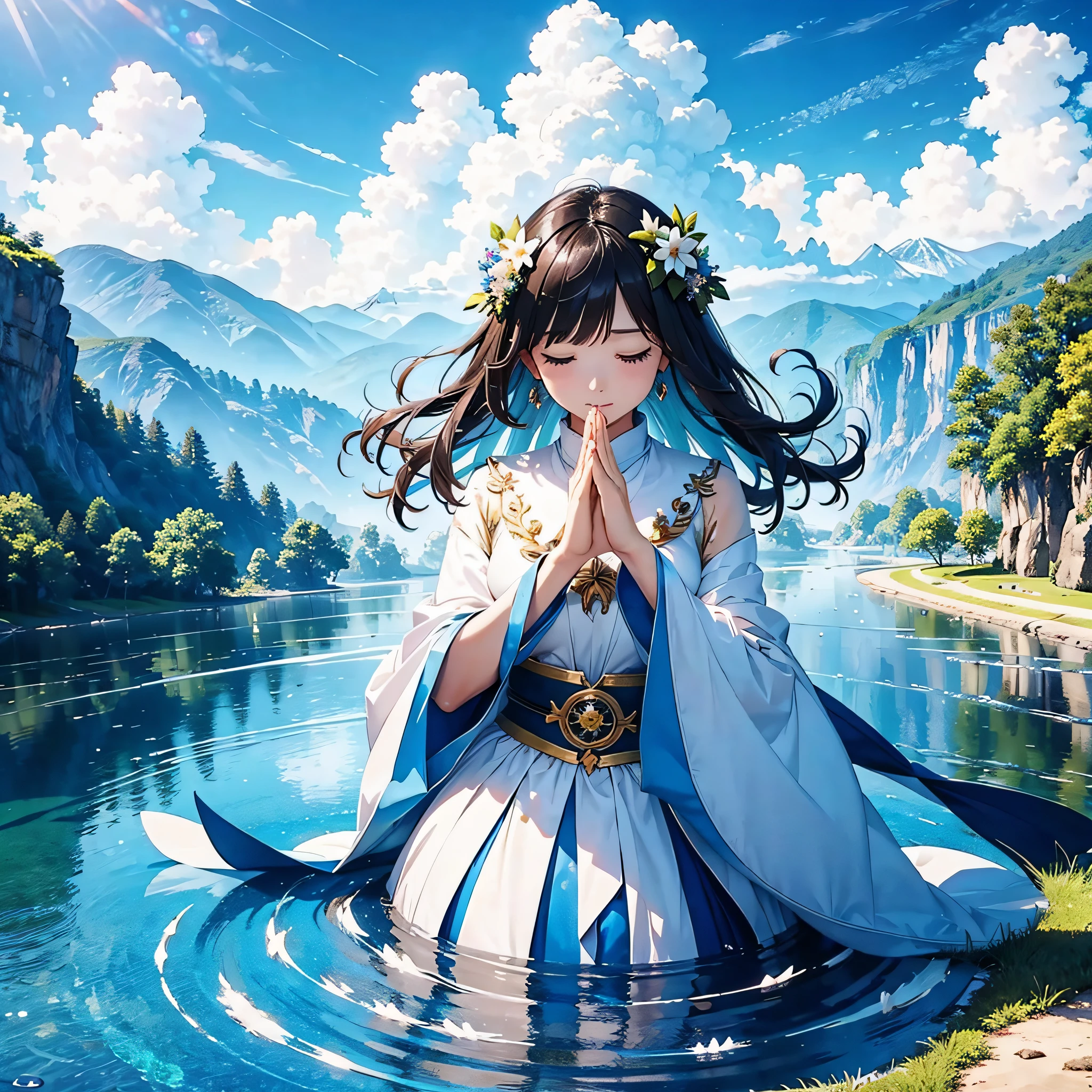Utopian world、Utopian world、Supreme Harmony、People from all over the world々join hands and form a circle.、masutepiece、best composition、Photorealsitic、A hyper-realistic