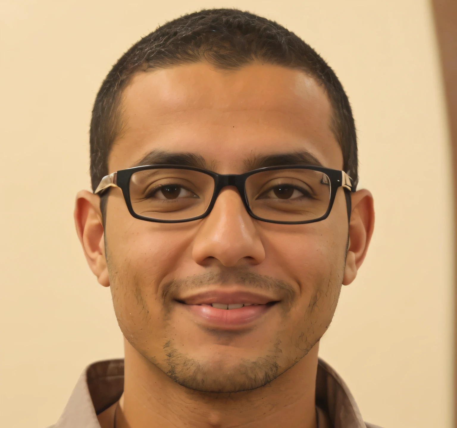 smiling man wearing glasses and a brown shirt with a white shirt, Mohamed Chahin, Amr Elshamy, Ahmad Merheb, jewish young man with glasses, imagem do avatar, Riyahd Cassiem, Jamel Shabbaz, Cristiano Orrillo, Retrato de Danny Gonzalez, caio santos, Saadane AFIF, man with glasses, Sam Nassour