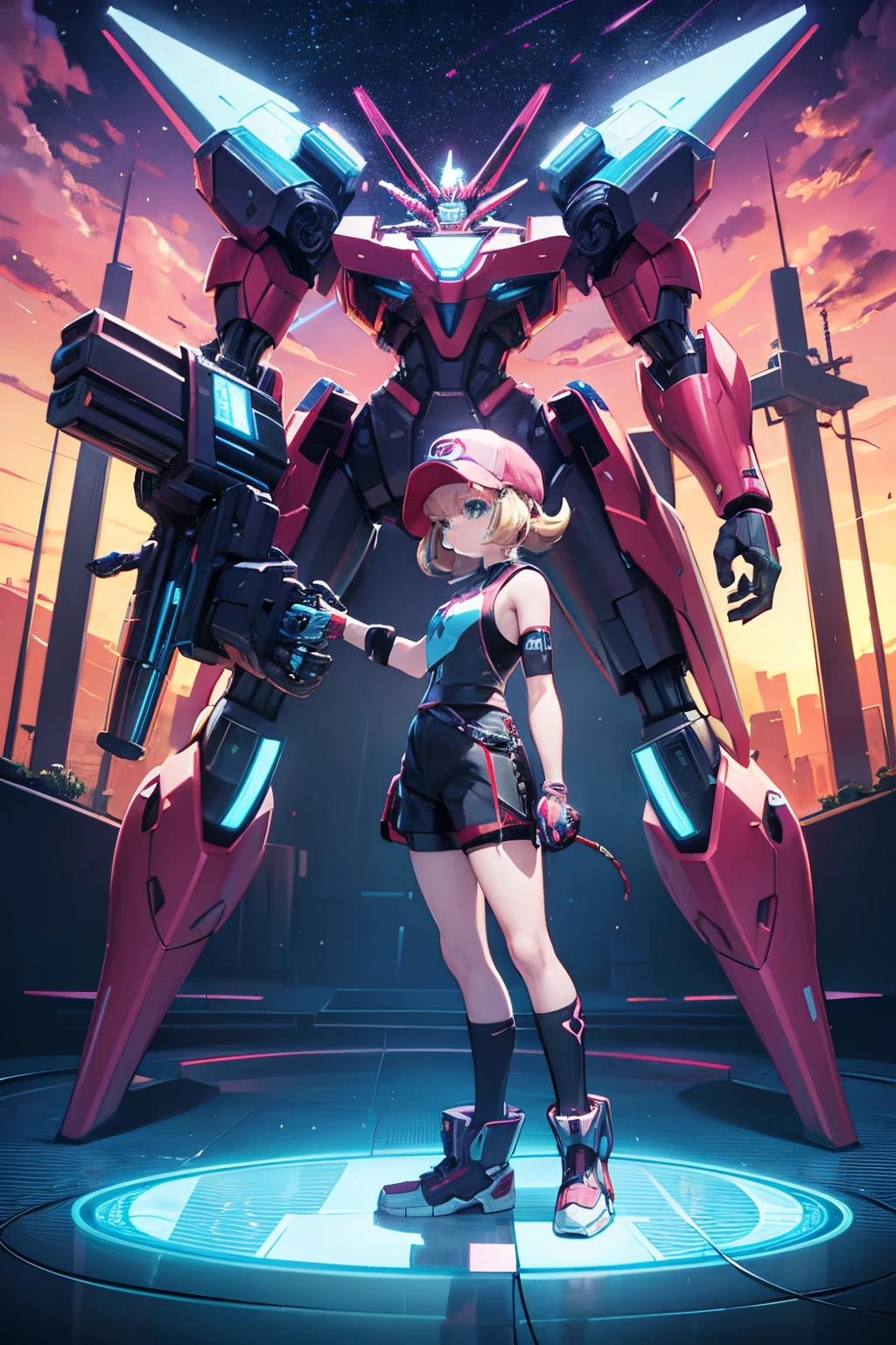 pokemon biomechanic Synthwave mecha Mjölnir, item game, 16-bit game, 16-bit graphics, biomechanic, bionic,