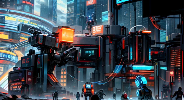 There is a sign that says &cite;Controlling robot interactions&cite;, control, view is centered on the robot, droid, interface, beastly, Integrated synthetic robot, droid, droid, Who is the robot?", Wang Chen, the most advanced humanoid robot, Human-machine interface, text : Robot rock, Popular topics on cgstation