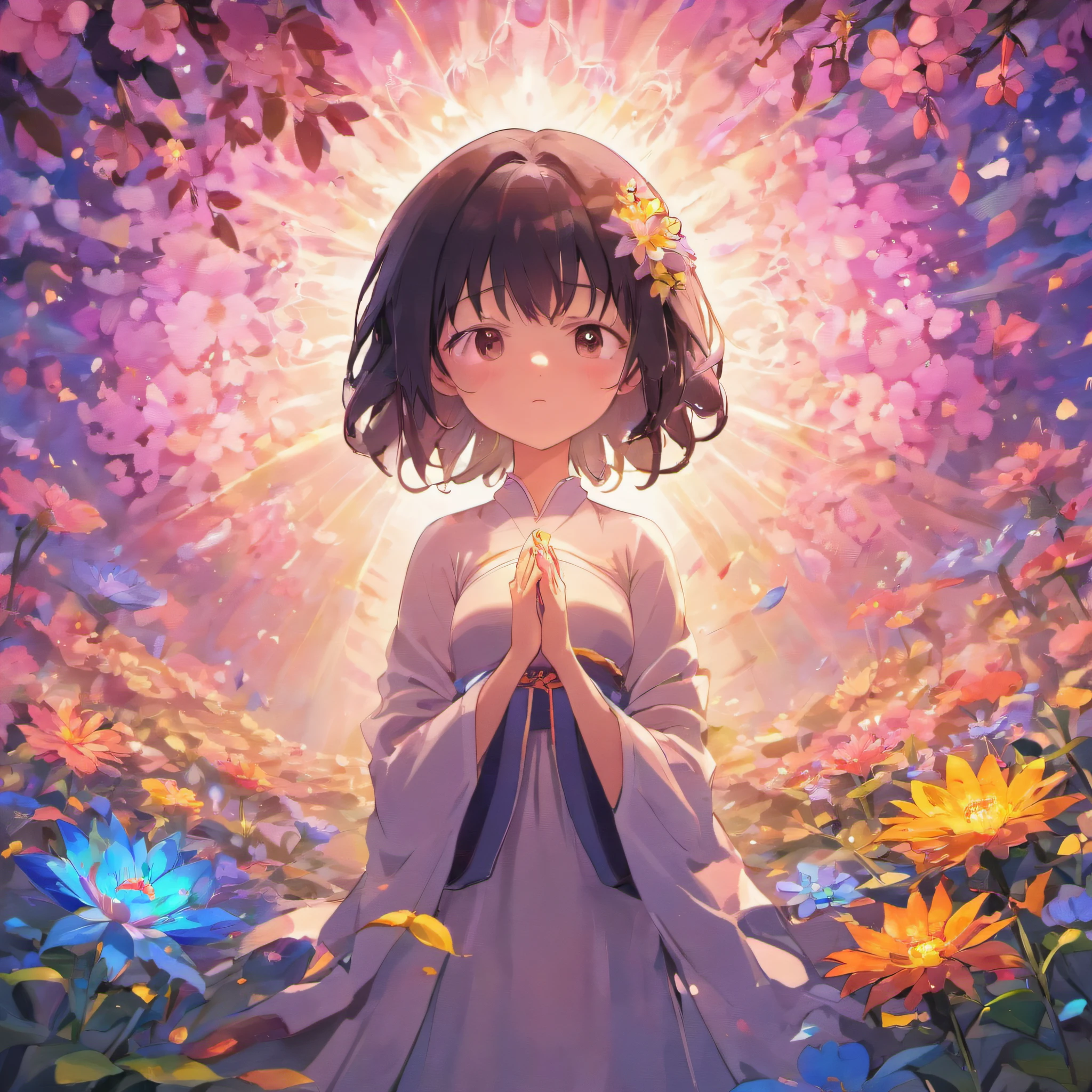 Utopian world、Utopian world、Supreme Harmony、People from all over the world々join hands and form a circle.、masutepiece、best composition、Photorealsitic、A hyper-realistic