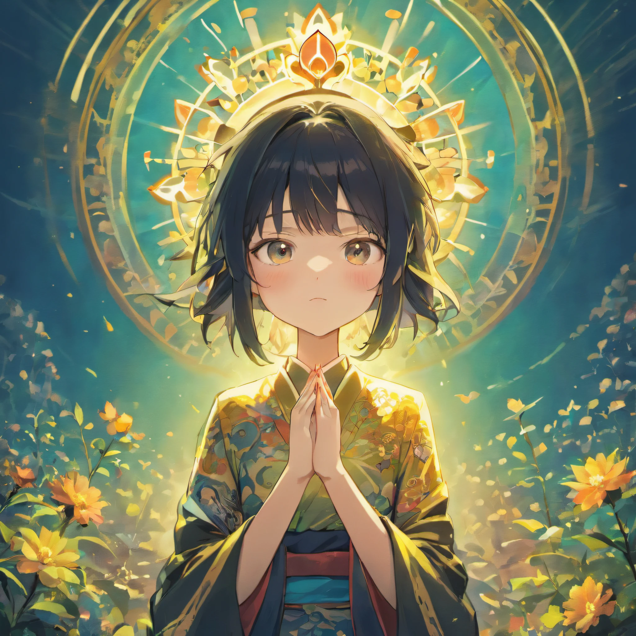 Utopian world、Utopian world、Supreme Harmony、People from all over the world々join hands and form a circle.、masutepiece、best composition、Photorealsitic、A hyper-realistic