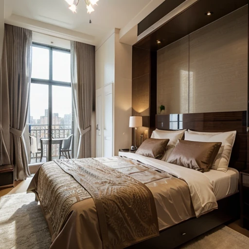 (best quality, masterpiece1.2), intricate detail, apartment bedroom