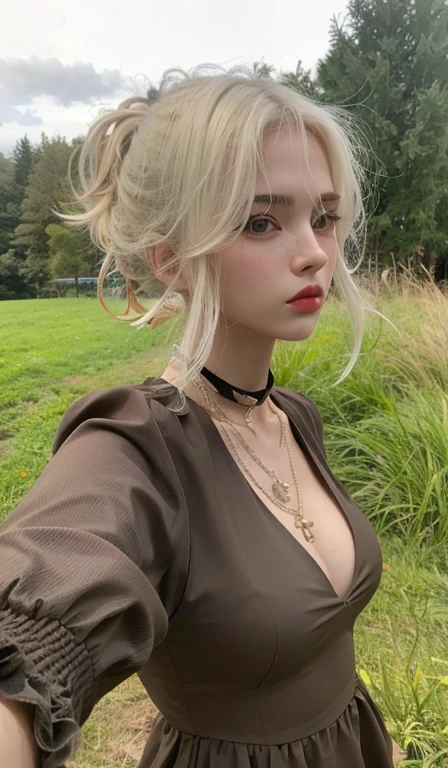 Mujer rubia con un collar y un collar en el cuello., Ava Max, Yelena Belova, Anna Nikolanova aka Newmilky, Chica perfecta de pelo blanco, Retrato de Kim Petras, angelina stroganova, Kailee Mandel, Anastasia Ovchinnikova, extremely pale blond hair, Dasha Taran, Viktoria Gavrilenko, Su cabello es blanco