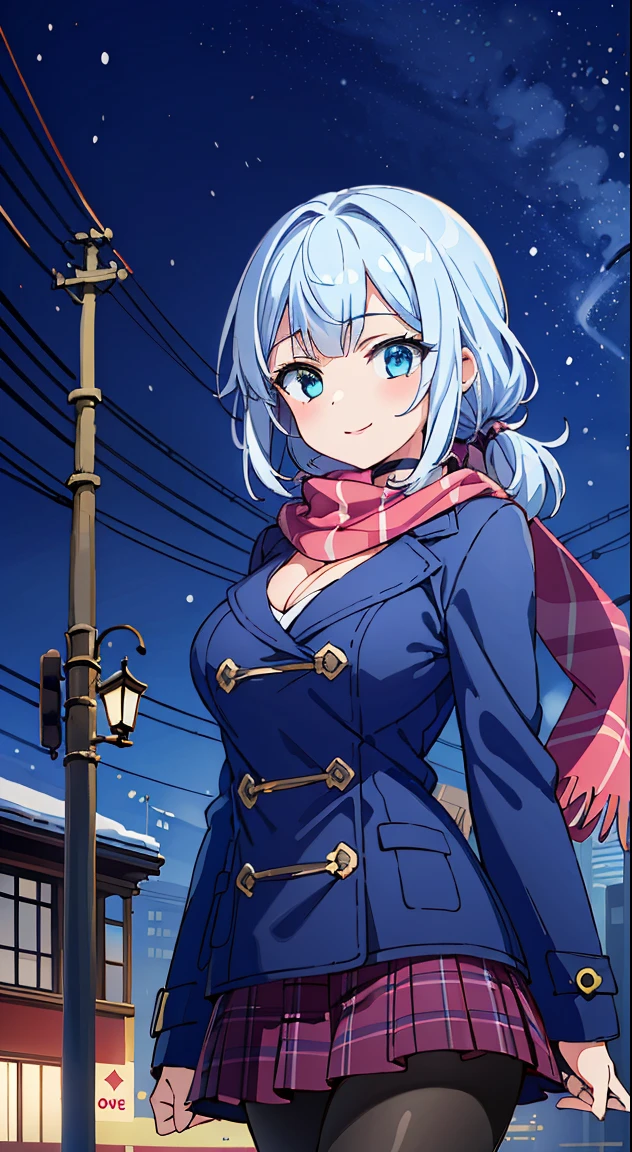 (Cute illustration:1,2),(Absurd realistic structure details),(High resolution complex and detailed text quality),(High-resolution microstructure、High poly 3 boobs boobs boobs boobs D rendering correction),Methods of geometry,Careful explanatory anatomy,
BREAK,



1 beautiful girl, 1 person,Solo,(Cute:1.5),(Chibi:0.6),(kawaii:1.5),(Lori:0.5),(17 years old girl),Very detailed,colourfull,highest details,Clear skin,Beautiful skin,Shy,Very detailed,colourfull,highest details,Clear skin,Beautiful skin,Shy skin,1 beautiful girl,{Heterochromia,blue eyess,verd s eyes:1.9},star eye silhouette, BREAK,(pale blue hair, Medium length:1.4),(Side Ponytail,A little curly hair,Single-sided twisted blade,Princess Cut:1.3),(cleavage of the breast,Large breasts,Beautiful , gleaming skin,Clear skin, Beautiful skin,(best quality face),(Top quality glowing eyes), (The best smile,Doya face:1.45), Blake is Blake (dark navy theme:1.3), (Wearing a dark navy duffel coat over your school uniform、Only the hem of the skirt is exposed:1.4), (Black and white plaid pleated skirt:1.1), ((Dark brown pantyhose, lowfers):1.2), 
BREAK (Pink Theme:1.3), (pink plaid knit scarf:1.4),


BREAK,(day), a closed mouth,(architecture, building, Choker, city, Cityscape, Outdoors, building, city,lamp post, Power lines, scarf, skyporn, Snow, Solo, utility pole, Winters:1.55), Waterfall,depth of fields,

 BREAK,wakame,wakame,wakame,(Cowboy Shot:1.4), 

BREAK,(Blurry background:1.3),(absurderes, hight resolution, Super Detail Art),cel shading,Clear Color, Lonely optical effect, Beautiful pictures, Bright glow, mystic atmosphere,(Close-up of girl:1.1), Mystical light particle effect,manga influence, clean line drawings,