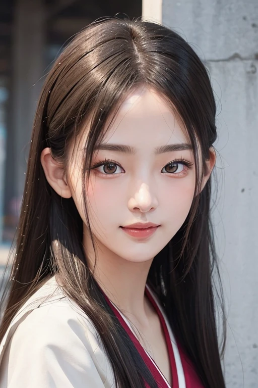 masterpiece, The highest image quality, hightquality, beautiful a girl, japanes, Japan schoolgirl, Popular Korean Makeup, detaileds, Swollen eyes, A detailed eye, Detailed skin, Beautiful skins, 超A high resolution, (现实:1.4), very extremely beautiful, Slightly younger face, Beautiful skins, slender, (A hyper-realistic), (illustratio), (hight resolution), (8K), (ighly detailed), (The best illustrations), (beautifully detailed eyes), (ultra-detailliert), (wall-paper), (详细的脸), looking at the viewers, finely detail、A detailed face、pureerosfaceace_v1、a smile、Looking straight ahead、Looking straight ahead、angle from waist up、photos realistic、Bright lighting、profetional lighting、bionde、length hair、Dark abandonment、Big Red Moon、Gorgeous red and black dress、A MILF、Kiss Shot