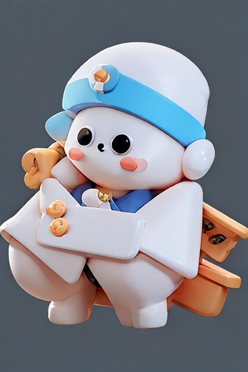 The eyes are white and 3D with the English letter J pattern.