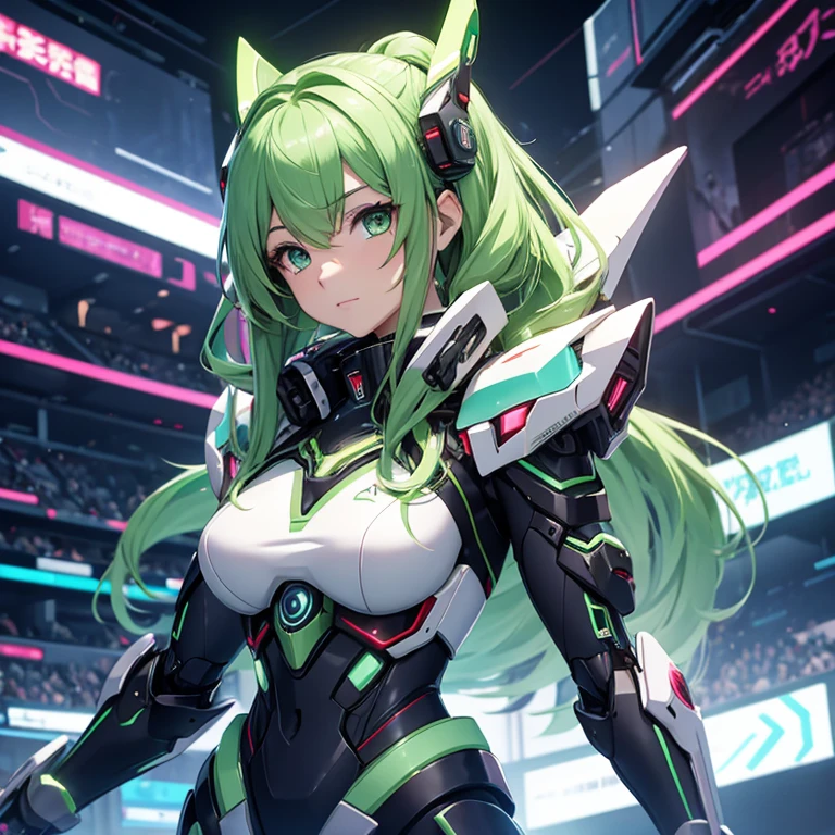 Kotori wearing a future technology mecha,cyberpunk anime,Futuristic,mechs