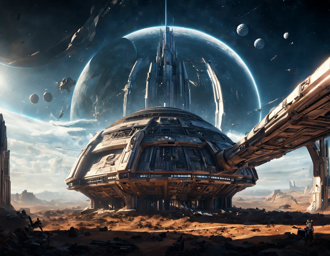 Star Wars, Interstellar Alliance, magnificent architecture, (best composition), ultra-wide-angle, octane render, enhance, intricate, (best quality, masterpiece, Representative work, official art, Professional, unity 8k wallpaper:1.3)