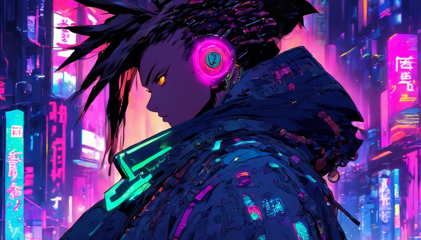 Cyberpunk characters in the anime world