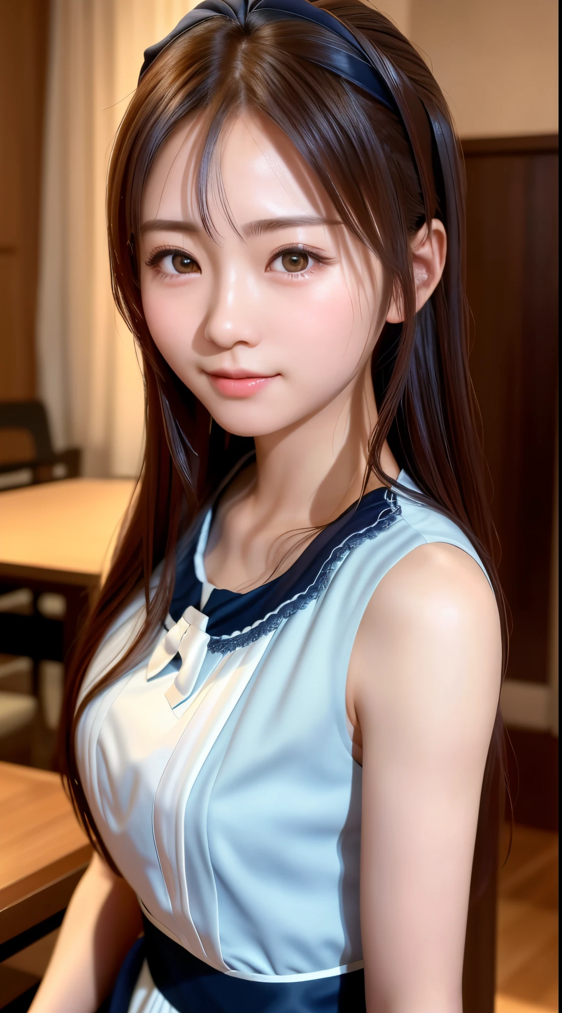 (Best quality,Ultra-detailed,Realistic:1.37),sliver long hair,Fantastic blue eyes,Happy woman beating eggs with chopsticks,Soft lighting,pink apron,illustration
