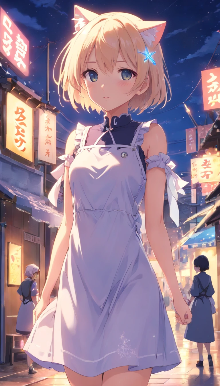 Night, ((1 girl)), Alone, masutepiece, 8K Wallpaper, hight resolution, absurderes, high quality background, Short hair, Black hair, Multicolor Hair, Beautiful frozen village, (full of bright moons), Maids、maid clothes, detailed dress, Ice Goddess, (Beautiful crown with blue details), electricity, Blue Electric, cyanide light particle dress,pinafore,Maids,hair adornments、 top-quality,Full limbs,complete fingers、Slender beauty,straight haired,masutepiece, Best Quality,Ultra Detail, (short braided hair)、Small eyes、Jewelry Dresses,(One hand is playing with his crotch:1.8),NSFW、(spreading pussy:1.5)、uterus、((crotch grab))、(close-up:1.5)