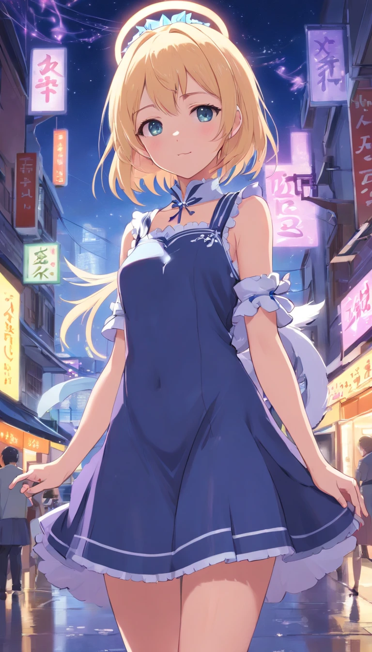 Night, ((1 girl)), Alone, masutepiece, 8K Wallpaper, hight resolution, absurderes, high quality background, Short hair, Black hair, Multicolor Hair, Beautiful frozen village, (full of bright moons), Maids、maid clothes, detailed dress, Ice Goddess, (Beautiful crown with blue details), electricity, Blue Electric, cyanide light particle dress,pinafore,Maids,hair adornments、 top-quality,Full limbs,complete fingers、Slender beauty,straight haired,masutepiece, Best Quality,Ultra Detail, (short braided hair)、Small eyes、Jewelry Dresses,(One hand is playing with his crotch:1.8),NSFW、(spreading pussy:1.5)、uterus、((crotch grab))、(close-up:1.5)