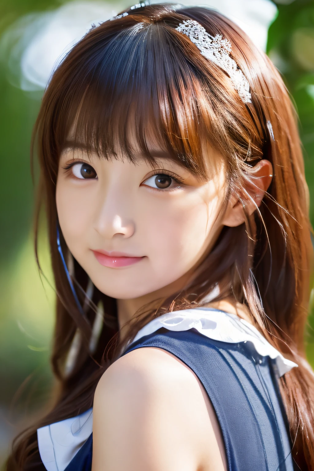 top-quality、hight resolution、18year old~A cute woman around 24 years old with an idol face..、Unclear、二重まぶた、full body Esbian