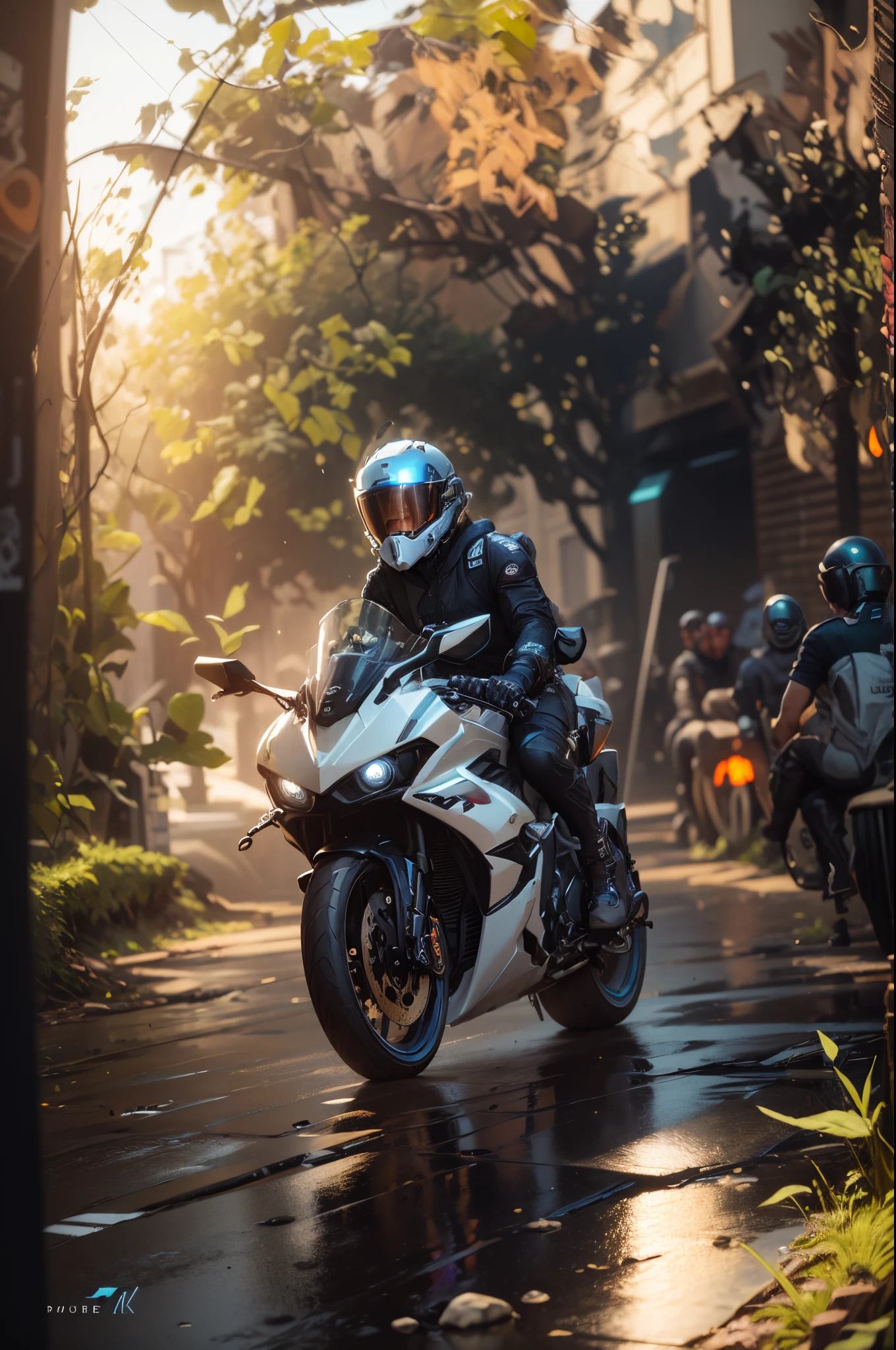 (hiperrealisme:1.1),(detail:1.2)8k,cyberpunk,handsome boy, helmet, realistic face 8k, check background,ultra realistic, bokeh