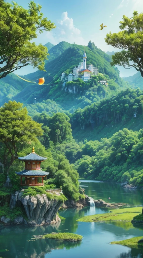 in a utopian world,Harmony and balance become the main theme。8K high-definition paintings show this ideal country,The lush natural landscape complements the gurgling water.。People and nature coexist harmoniously,Let’s protect this beautiful home together。There is no war here、poverty and injustice,Everyone can live happily、peaceful life。