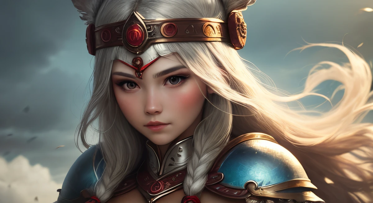 Beautiful warrior goddess