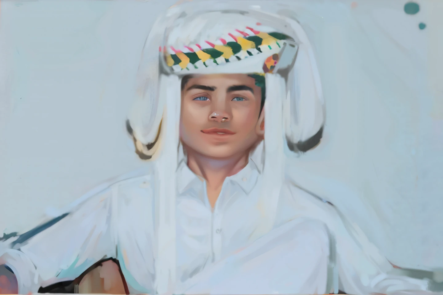Change background a car and stand hansome boy .realistic face