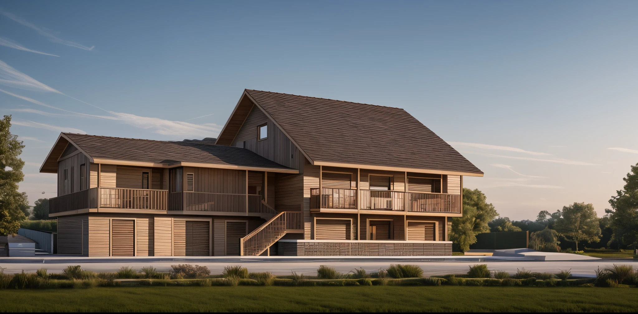 Classic house, detail, 4k,