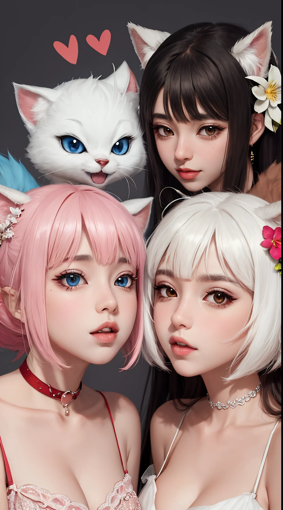 Furry estilo anime tema fofo dois furrys se beijando com amor com o nome vanilla e yotta sendo expostos mostrando como capa