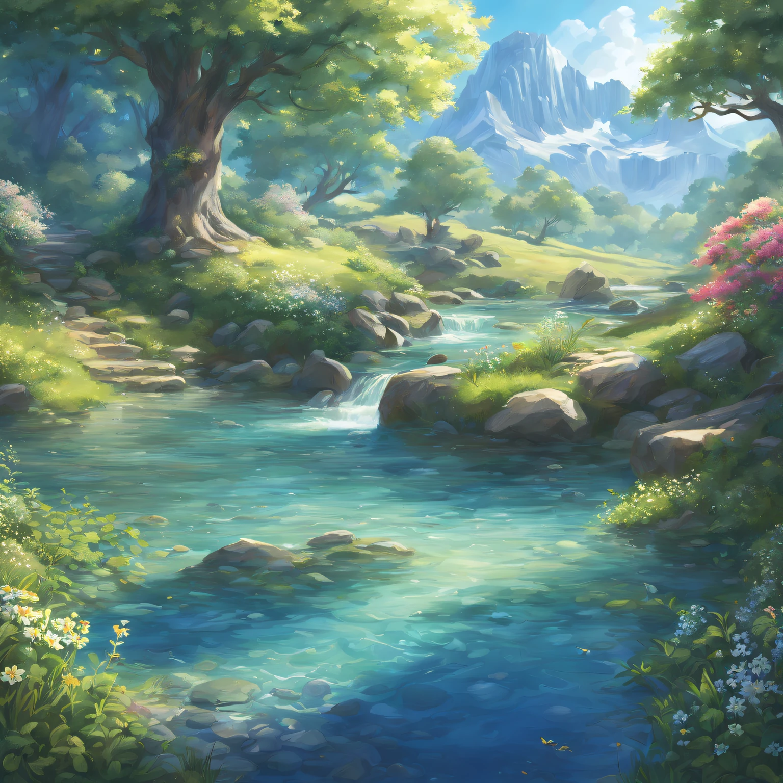 trippy art，A fantasy temple in its purest form in a utopian natural world,Rainbow color illustration,Detailed architecture,tranquil ambiance,Majestic mountain ranges,Peaceful lake,Rich vegetation,Colorful flowers,Clear blue sky,Quiet environment,Sunlight shines through the woods,Fantastic environment,A harmonious blend of man-made and natural elements,(Best quality at best,4K,8K,A high resolution,tmasterpiece:1.2),ultra - detailed,(actual,realisticlying,Photorealistic:1.37),HighDynamicRange,hyper HD,Studio lighting,Clear detail,professional,vivd colour,Soft color palette,gentlesoftlighting