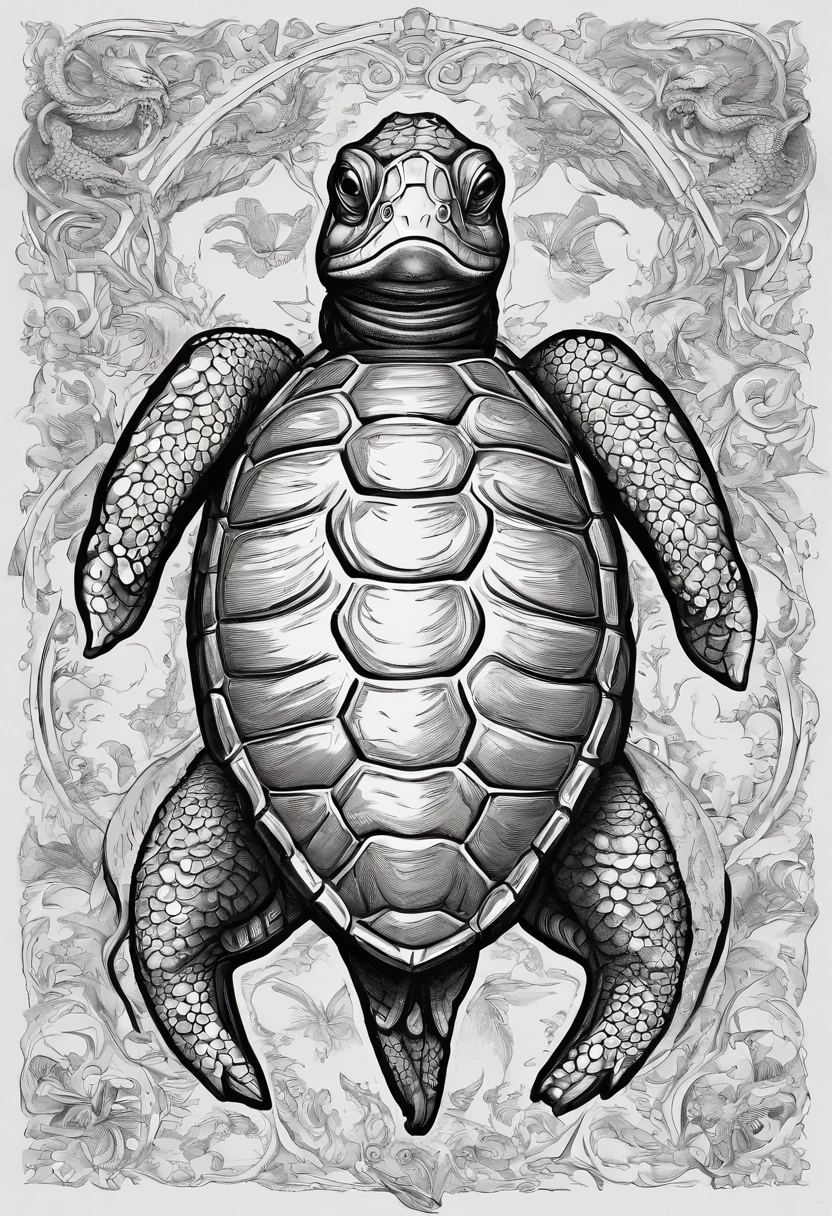 (tmasterpiece,high qulity,high detal,hyper HD:1.5),The shell of a turtle,(faucet:1.5),The dragon's head grows on the turtle's body,Creature composed of dragon and turtle,Dragon turtle,a Oriental Dragons,Big turtle