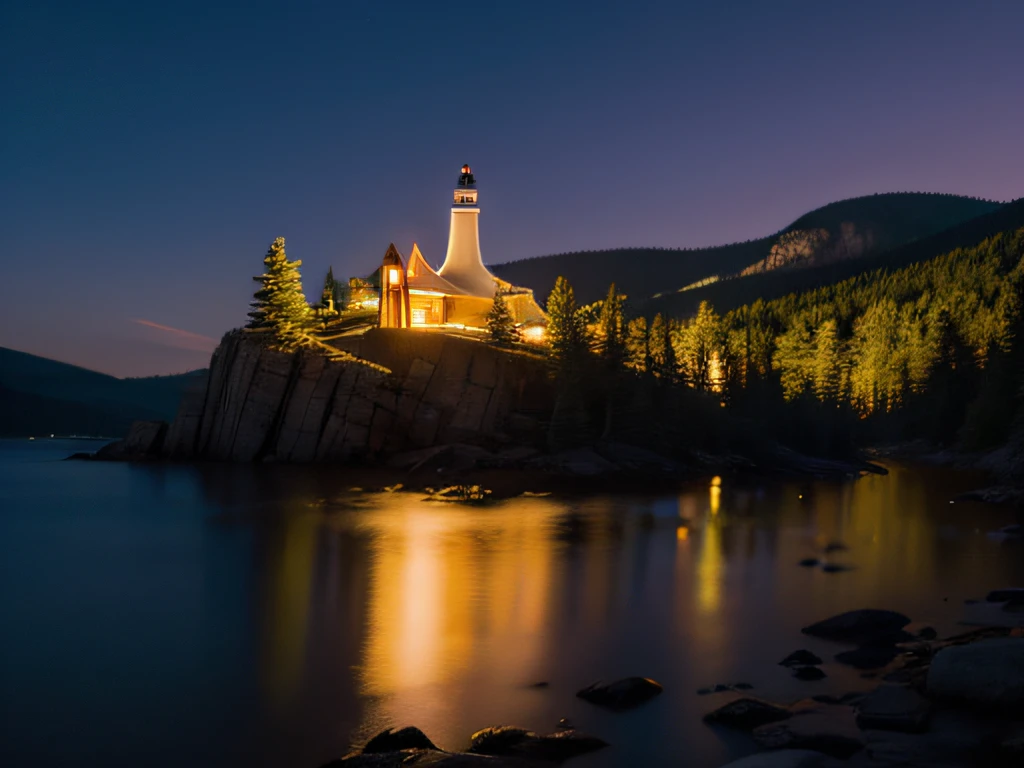 Utopian world，acadia，tmasterpiece，lamplight