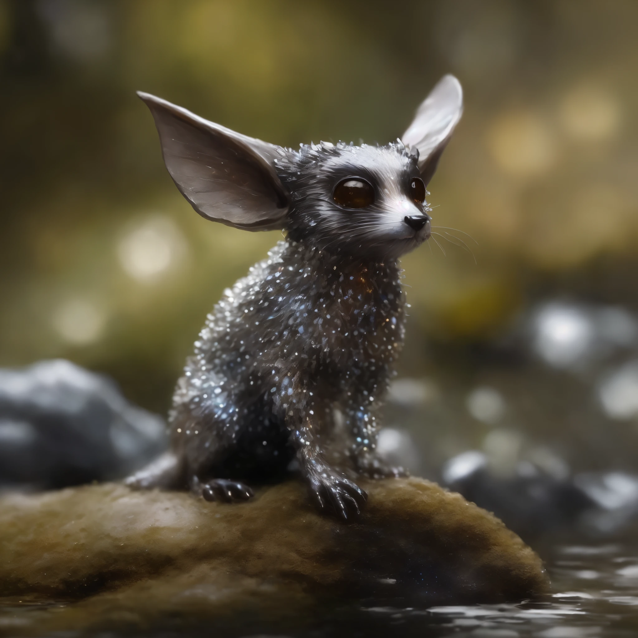 closeup angle of cute tiny little glowworms illuminating a bush, a detailed painting, cgsociety, detailed painting, artstation hd, high detail, cgsociety, photorealism, concept art, artstation hd, official art, bokeh