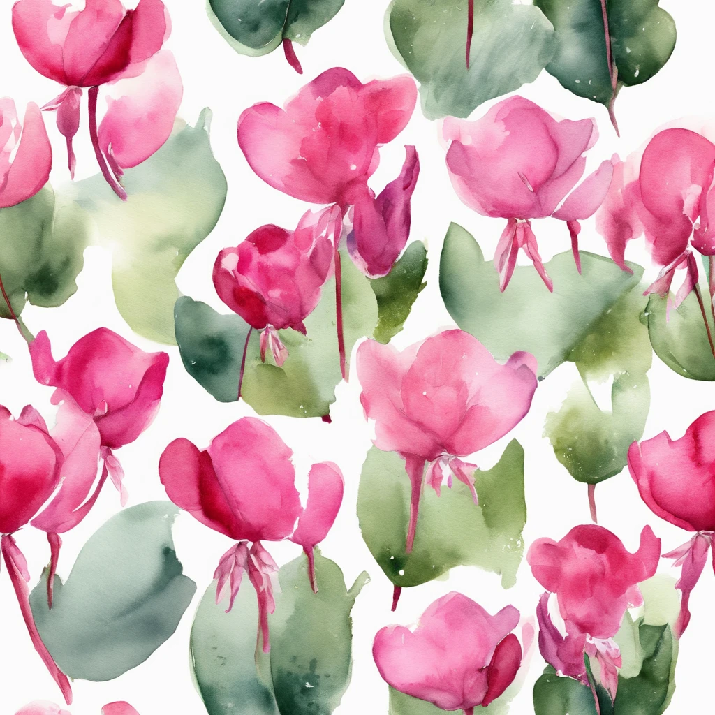pink cyclamen, background christmas , Minimalistic design