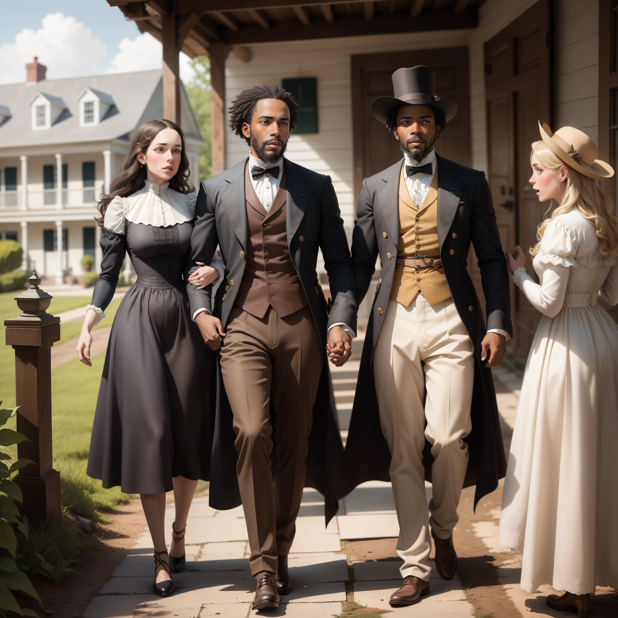 3. Illustrate Peter, John, and Bridget Lyons owning a Louisiana plantation with a black slave in March 1863