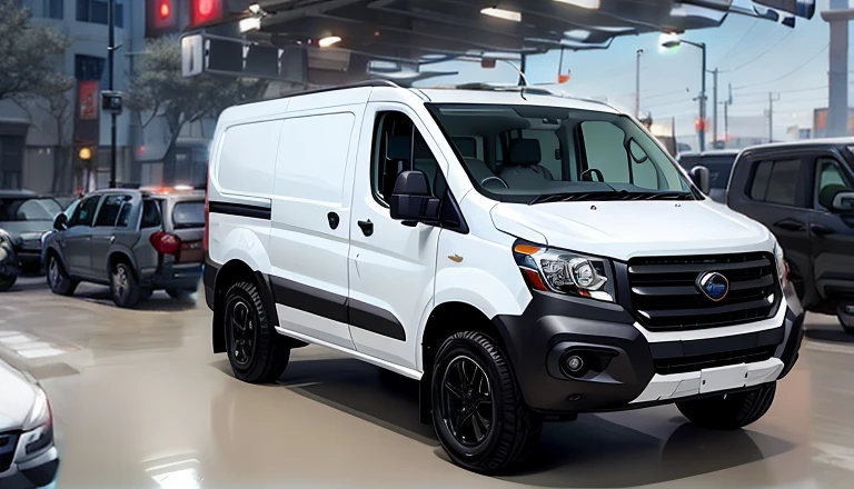 modern 4x4 van