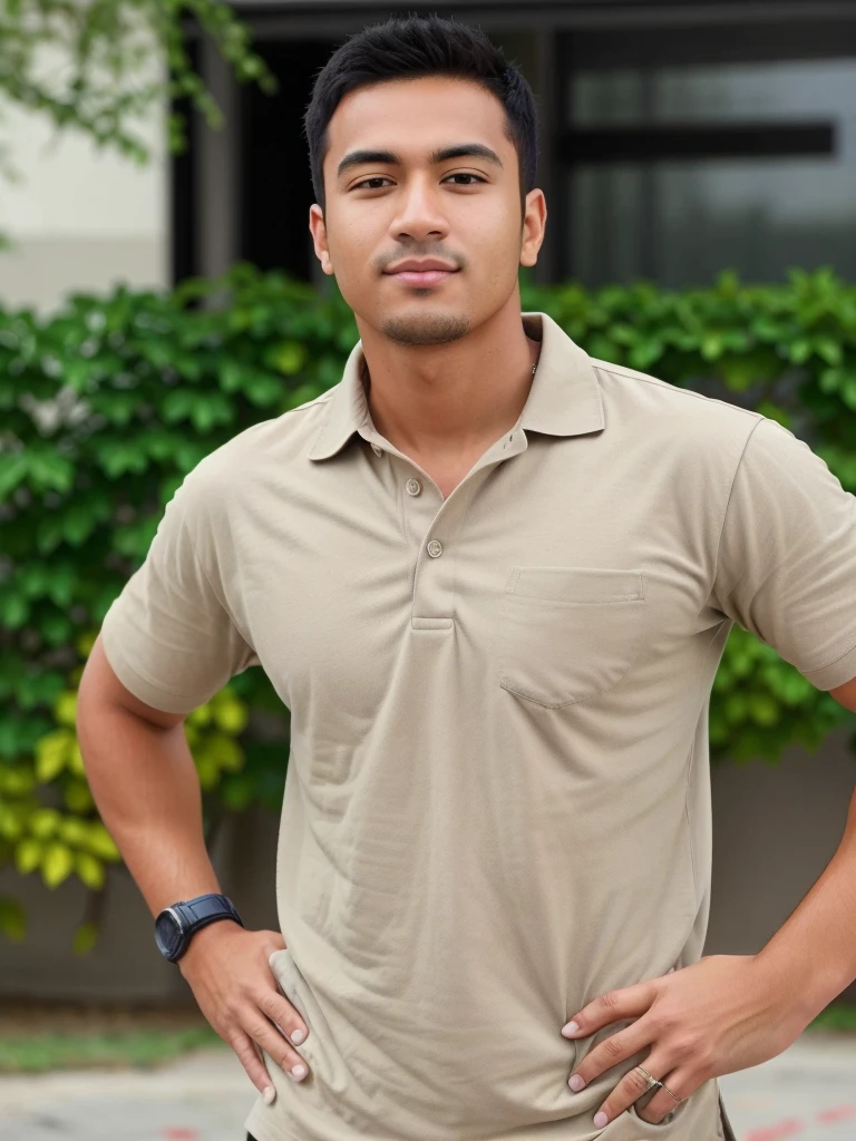Man (toned body) handsome
