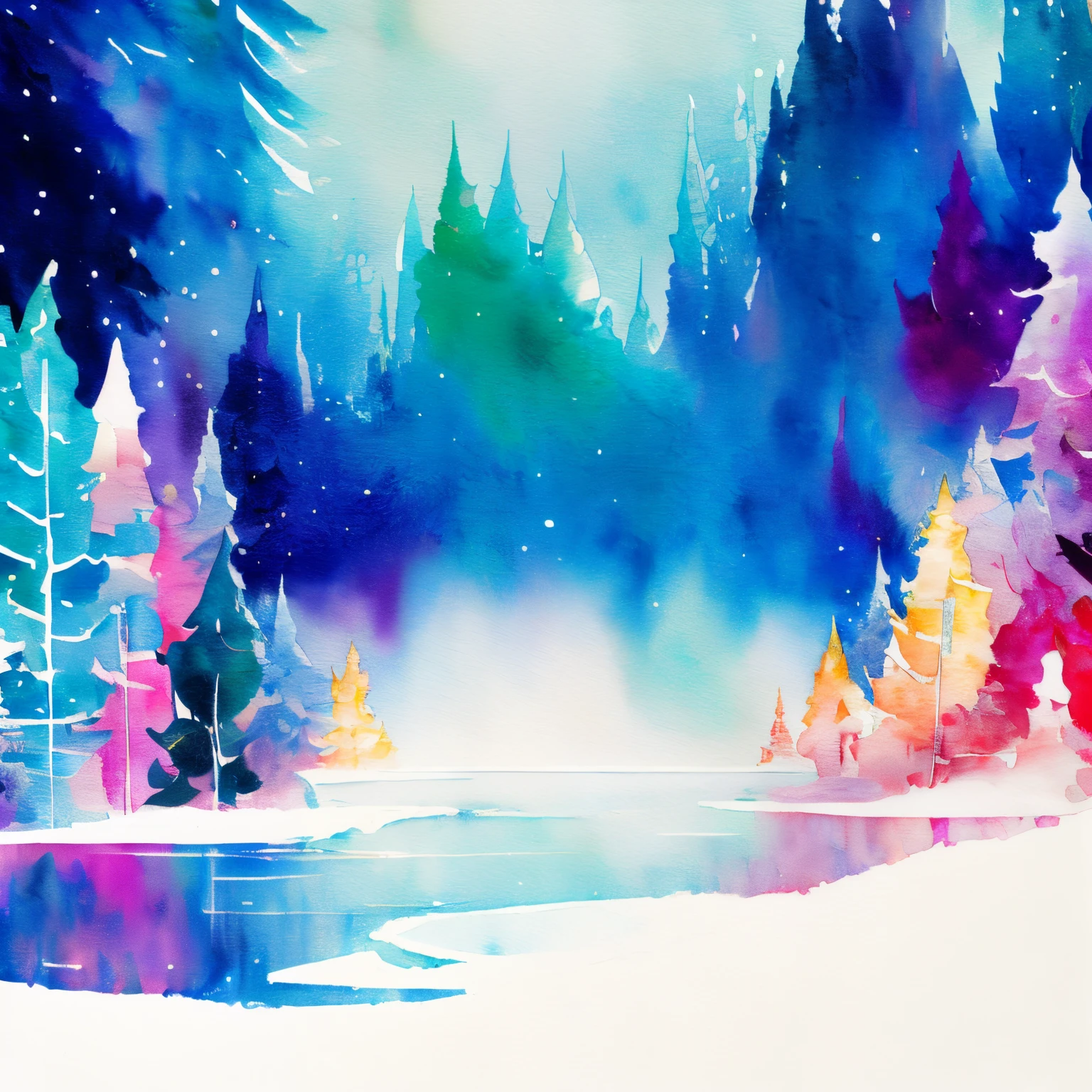 Painting of a antartic area, snowy,  make a focus point, wtrcolor style, paint dripping, intricate details,  spectacular, colourful, official art, masterpiece, Beautiful, ((watercolor)), paint splatter, intricate details. Highly detailed, detailed, [dripping:0.5], Trending on artstation, by Rachel Walker, looking like a real painting,  vibrant colours, paint dripping, brush strokes,  extra paint splatters, a lot of paint dripping, paint in the background, no people