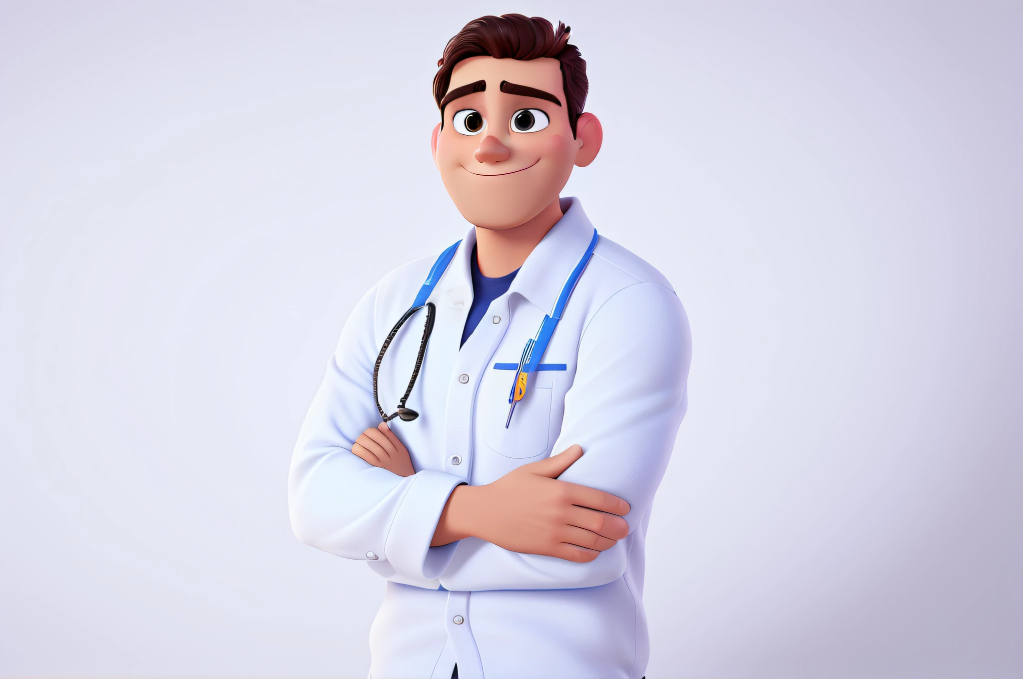 Um homem sul americano estilo disney pixar, alta qualidade, melhor qualidade