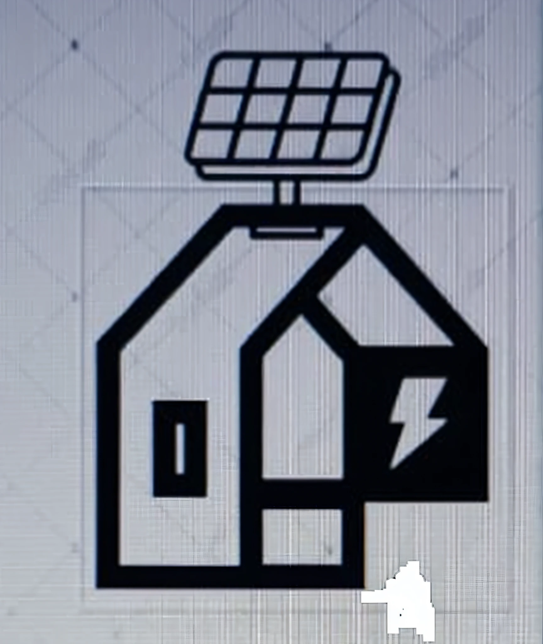 um close de uma casa com um painel solar em cima, webdesign icon for solar carport, movido a energia solar, energia solar, solar, solar panels, rooftop solar panels, por Xul Solar, 1/1000, vista reduzida, eletricidade, Electric, ( terra ), Sistema solar coberto, inspirado em Xul Solar, Electric