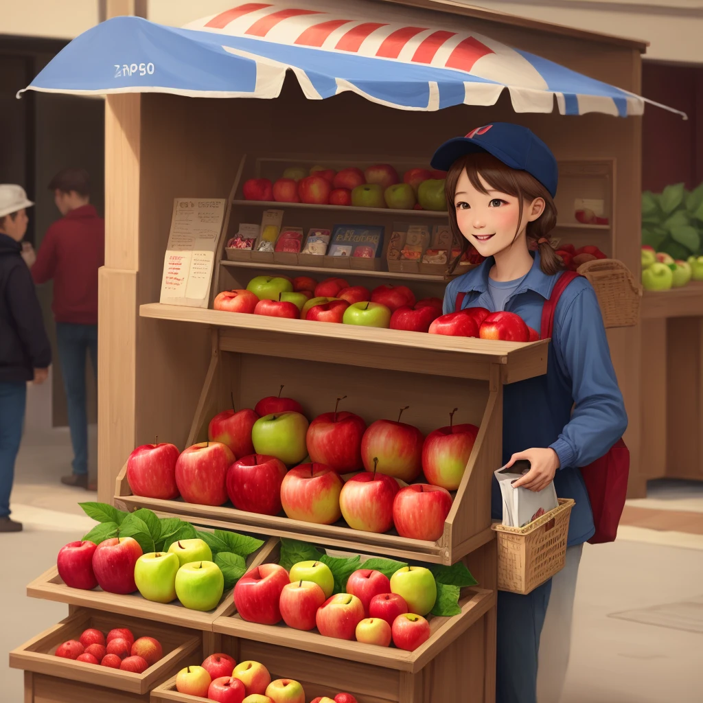 An apple vendor