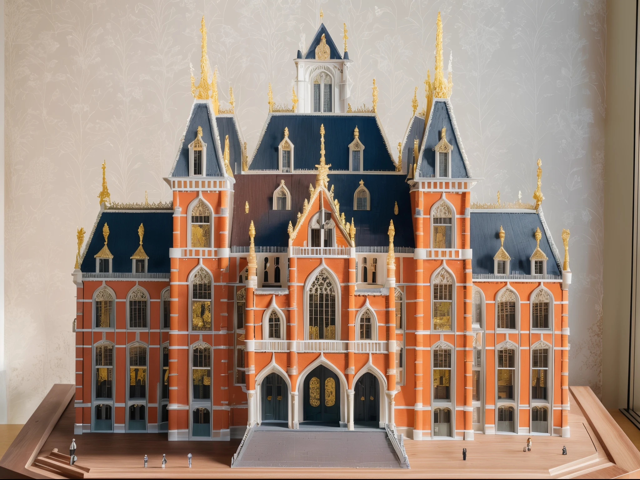 araf model of a large building, an extremely detailed building, Obra-prima holandesa, intricately detailed buildings, inspirado por Abraham van den Tempel, inspirado em Hendrik van Steenwijk I, Incredible masterpiece, gothic building style, inspirado em Michiel Jansz. van Mierevelt, inspirado em Hendrik van Steenwijk II