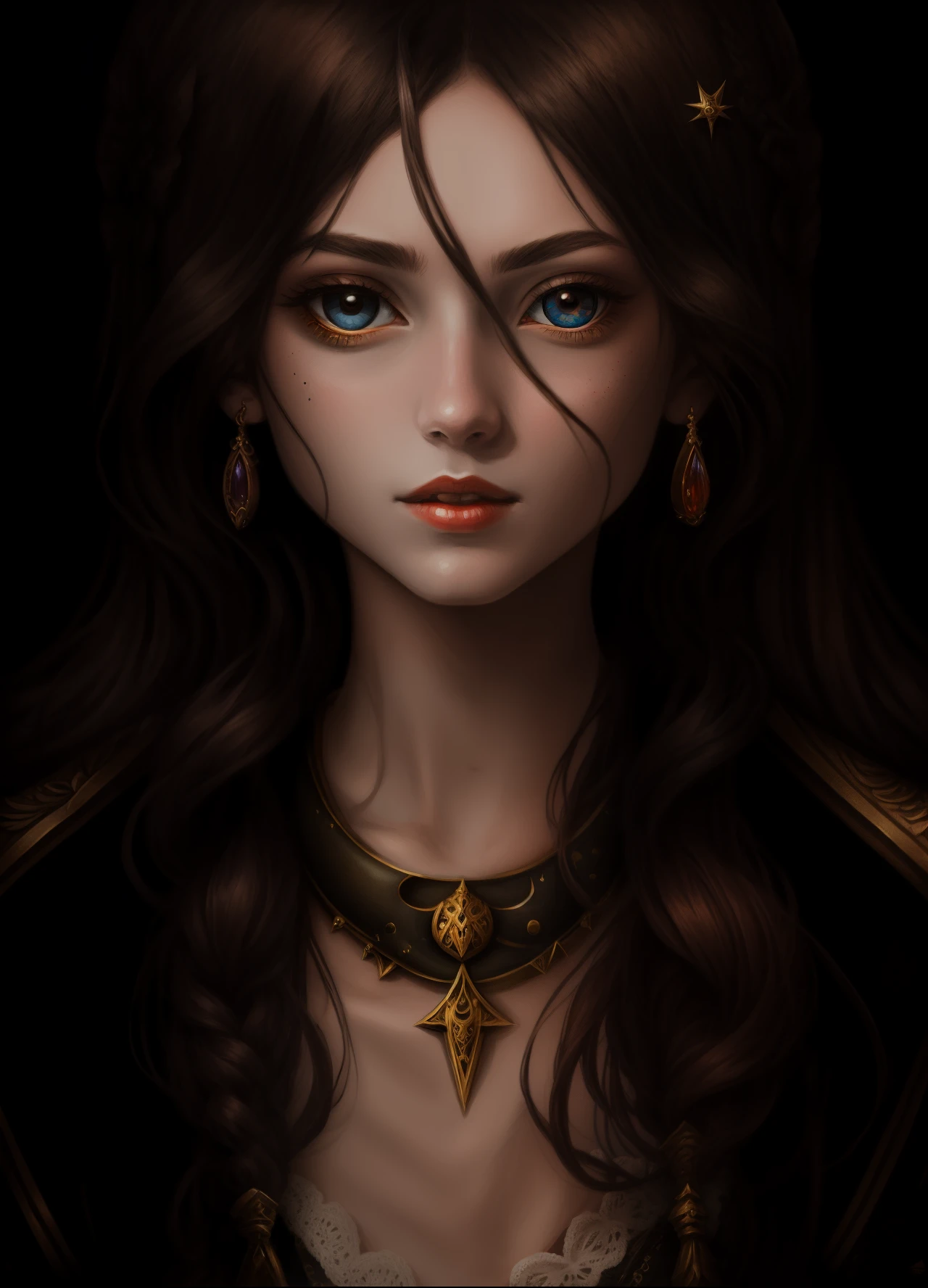 Deformed angelicales girl with portraitures zori sunlight