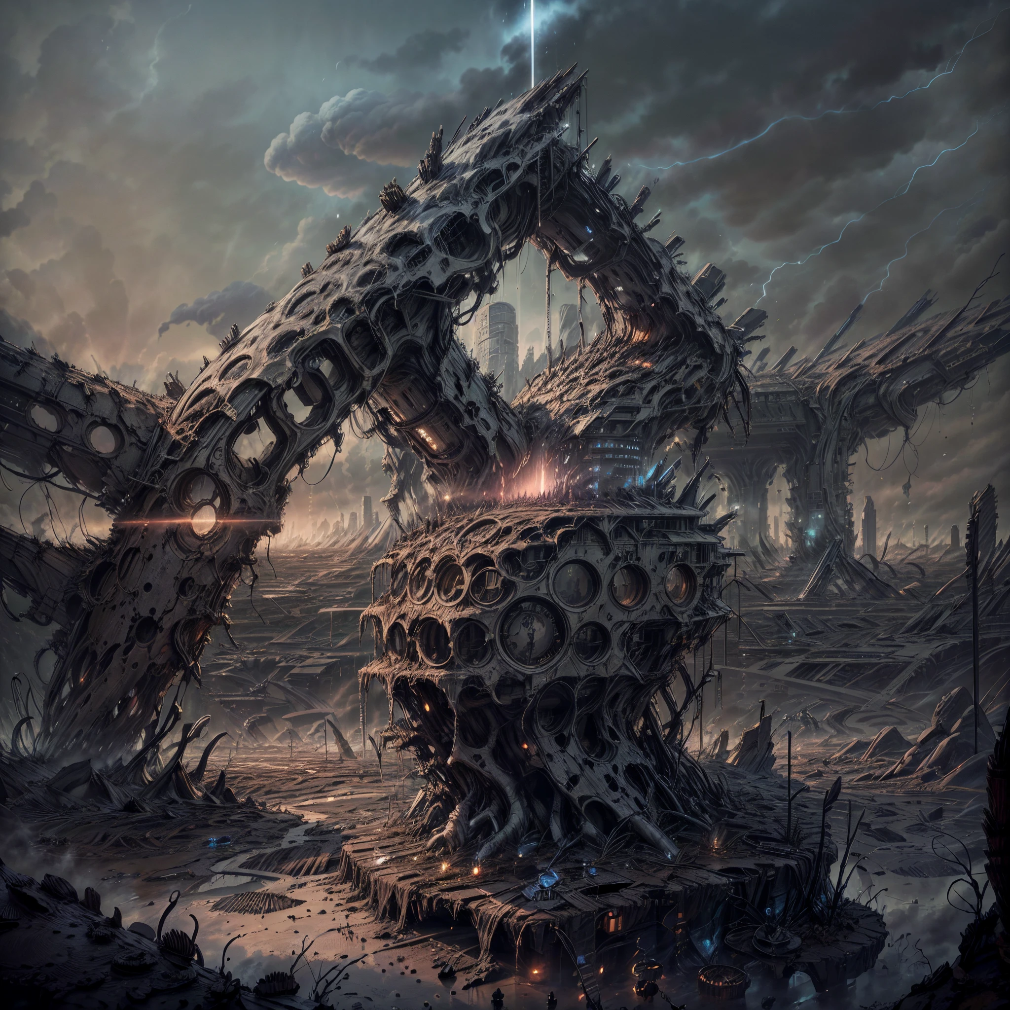 In a post-apocalyptic world, a vision of a utopian society emerges from the ashes of destruction. Amidst the remnants of a once-devastated landscape, resilient communities have come together to rebuild and create a harmonious existence. Advanced sustainable technologies coexist with the natural world, and the spirit of unity and cooperation prevails. The dynamic structure is evident as the juxtaposition of desolation and hope interacts, creating a visually captivating and thought-provoking scene that embodies the resilience and ingenuity of humanity in the face of adversity.