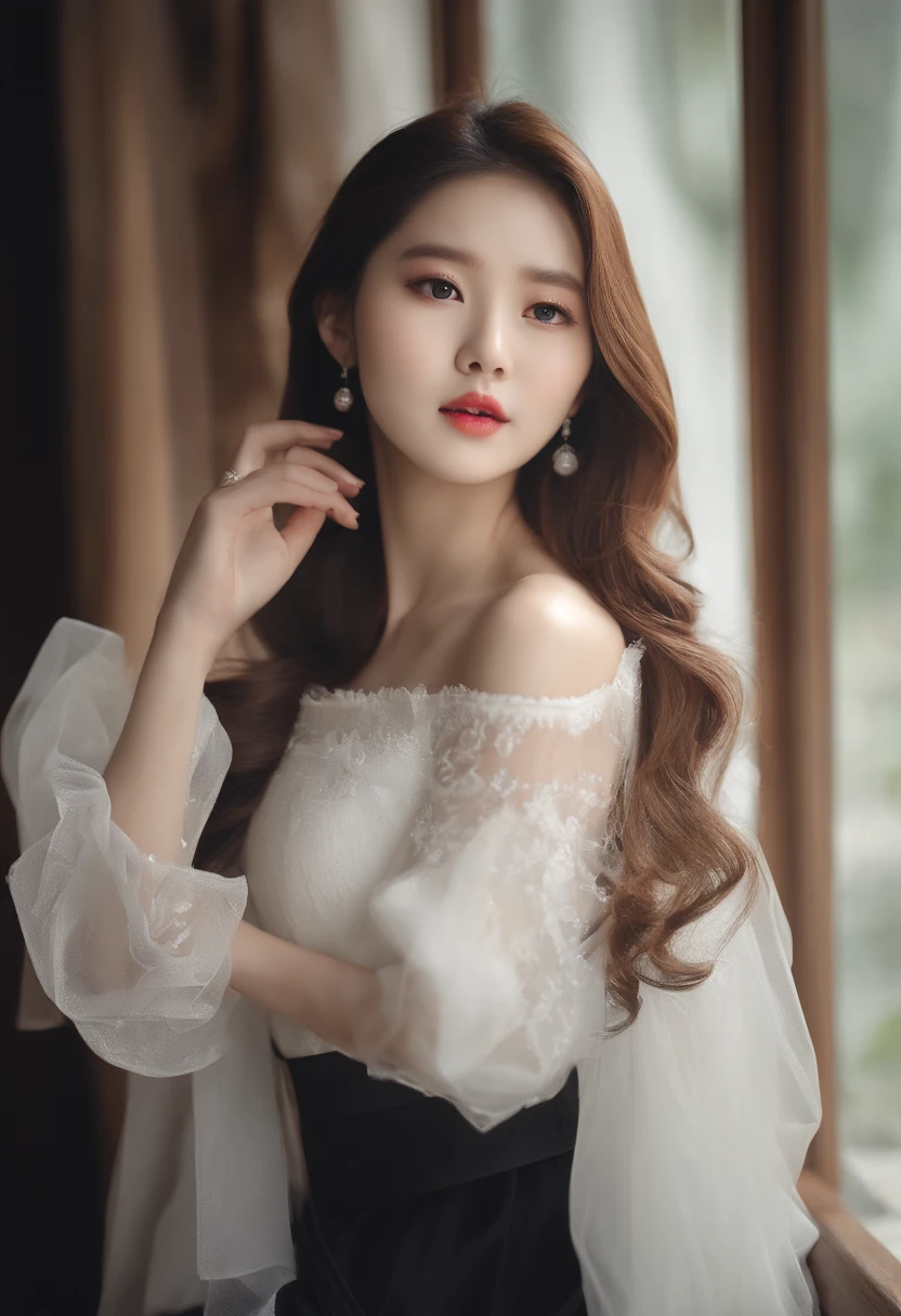 Korea person a beauty girl 校服 Super beautiful Super cute fine-grained white skin 16KImagen