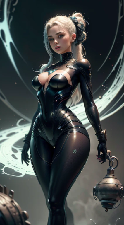 (((mulher branca jovem))), ((best quality)), ((master part)), (detalhe: 1.4), ........3d, Uma bela mulher de fantasia com Simon Bisley-estilo micro fio dental, fantasy style clothing, 2 piece outfit, longos cabelos prateados, Tatoo's Arm, guerreiro da fantasia, fantasy hands, Foi, perfectly proportions, pintura, White balance, Backgorund branco, thirds rule, crysisnanosuit,LoRaeyes,Nijistyle,knee tights,olhos azuis, (((fechar para cima)))