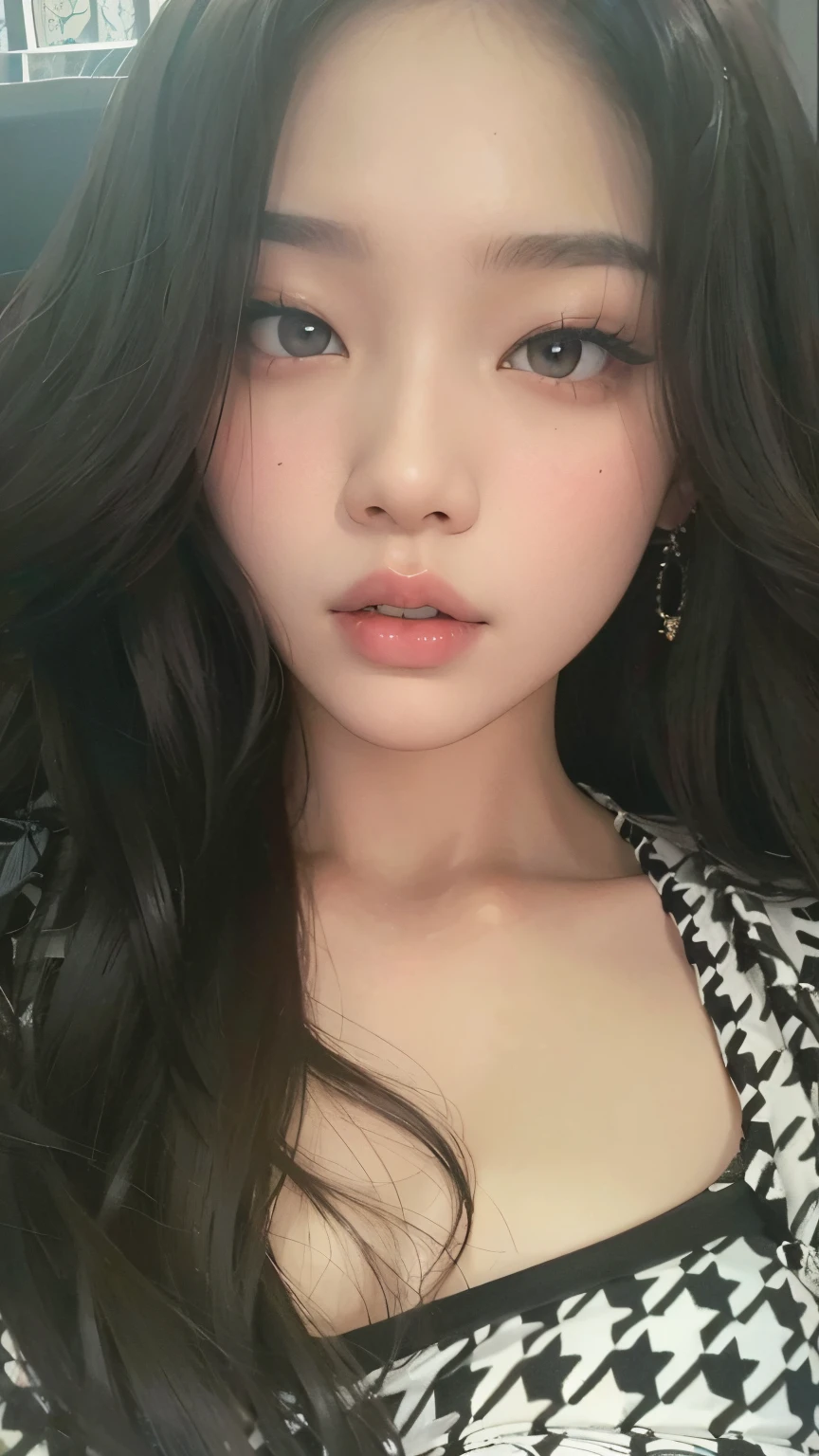 Un primer plano de una mujer con el pelo largo con un vestido blanco y negro, Blackpink Jennie, Hermosa mujer surcoreana, Sun Yunjoo, Chica coreana, Lalisa Manobal, Hermosa joven coreana, Parque Roseanne de Blackpink, 1 8 yo, Xision Wu, Jisoo de Blackpink, Heonhwa Choe, Hermosa joven coreana, Jossi de Blackpink