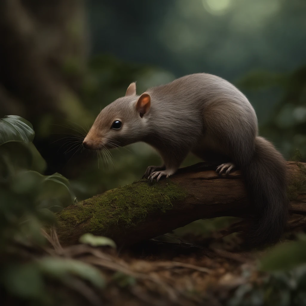 gremlin, echidna-like, bright silver and brown, long tail, large ears, covered with silver fur, holding an acorn in his paws, water, Burrow, tree roots stick out from the walls in the hole,  mushrooms sticking out of the ground, Best Quality, Masterpiece, in style of dark fantasy art,真实感, Realism, tmasterpiece, Brad Jongsan walks in the jungle (Night of the Fireflies), (higly detailed: 1 1), rough face, natural skin, hiquality, NSFW, pretty eyes, (Detailed face and eyes), (s face: 1 2), tumult, Complementary, real-photo, ..PSD, Lightweight Film Photography, sharp-focus, contrast lighting, Detail Skin, high resolution 8k, Crazy detailing, Realistic, professional photo of a, 8K UHD, dslr, soft light, hiquality, film grains, Fujifilm XT3, (CBZBB:1.25), ((anteater)),CBZBB,Cute, Small, baby, Beautiful, Fantasy art, deviant art, trending artstation, Digital Art, Detailed, Realistic, humanoid, character, tiny, Cinematic shot, cinematic portrait of a squirrel, Cute character, looks like an anteater